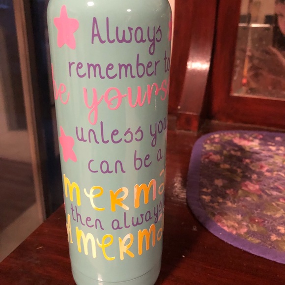 Custom Made Mermaid Metal Waterbottle - Picture 3 of 4